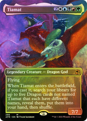 Foil borderless tiamat - borderless, ~