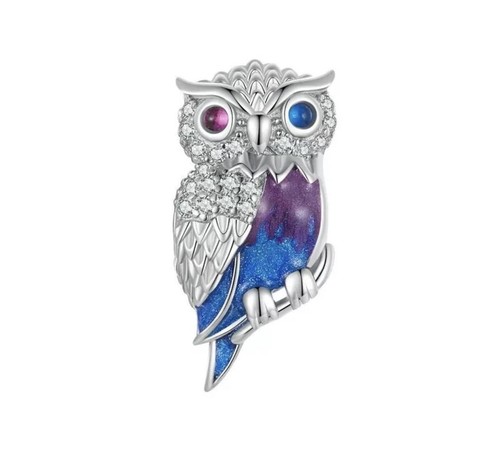 Charm occhi di - charm, gufo