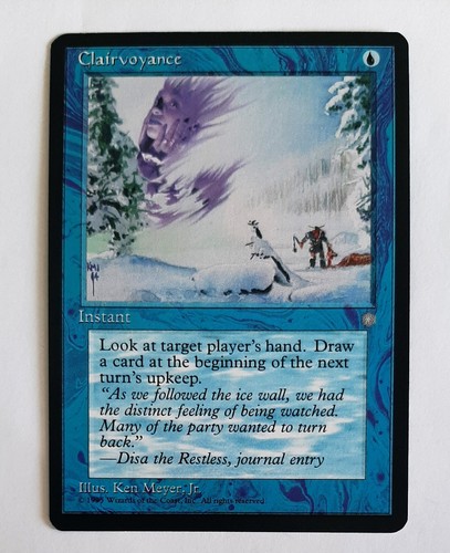 Clairvoyance ice age - ►clairvoyance, ►ice