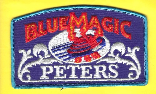 Patch tiro magico blu vintage