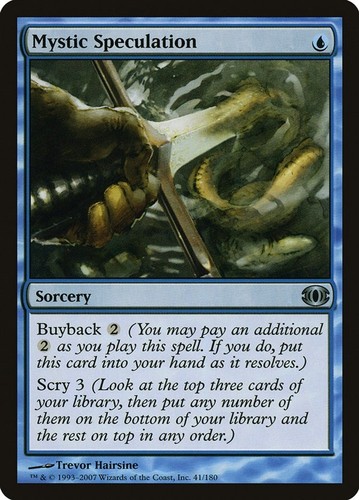 Magic mtg mystic speculation - magic,